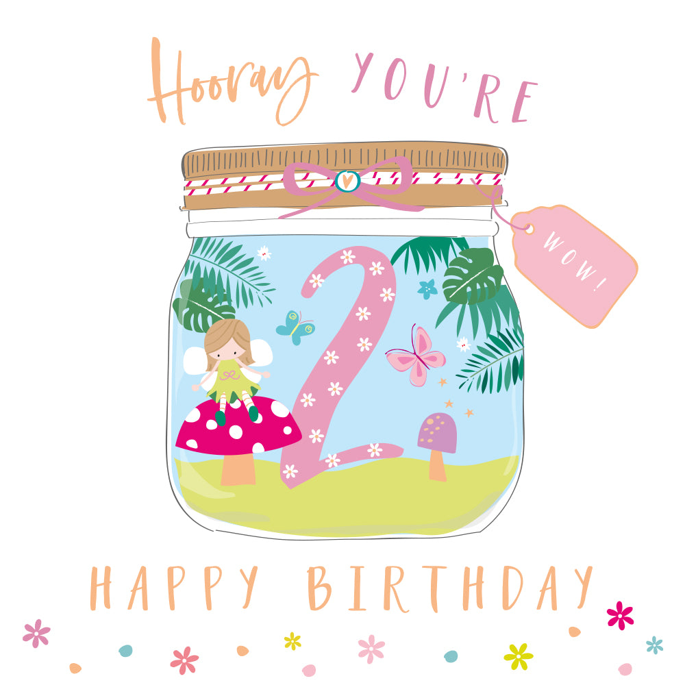 Happy Birthday 02 Hooray Fairy Card