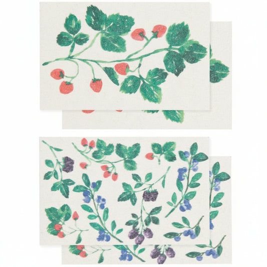 Berry Bramble Pop Up Sponges Set of 4 Assorted