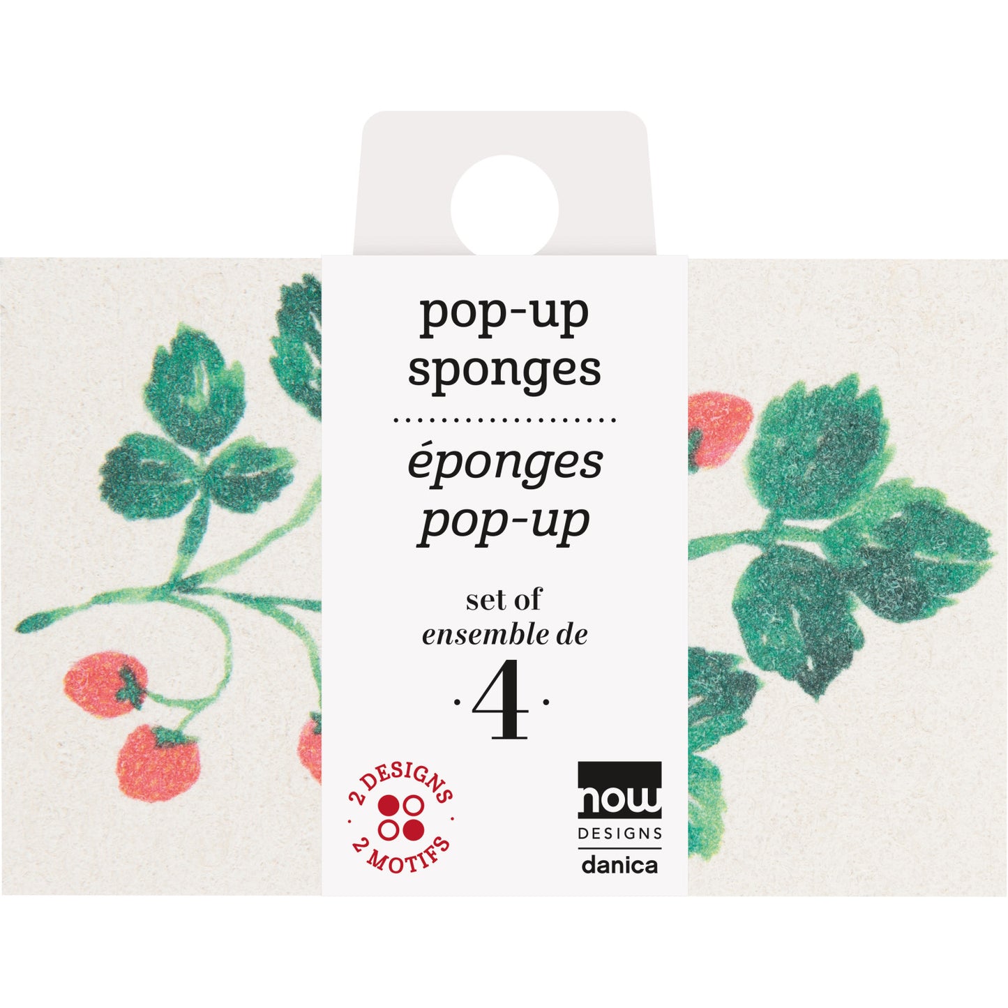 Berry Bramble Pop Up Sponges Set of 4 Assorted
