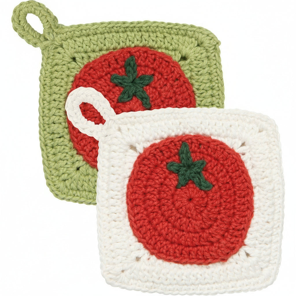 Heirloom Tomatoes Crochet Sponges Set of 2