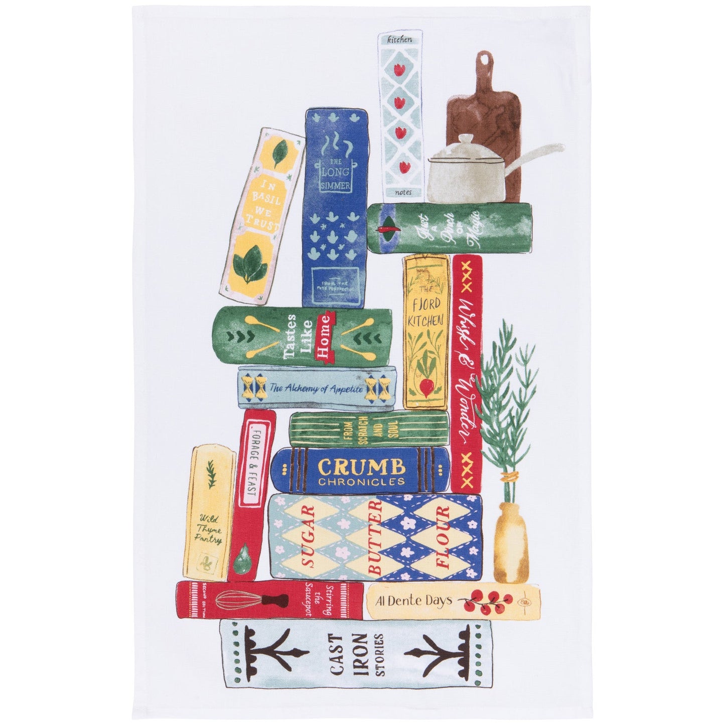 Cookbooks Cotton Dishtowel