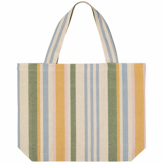 Market Stripe Tote Bag