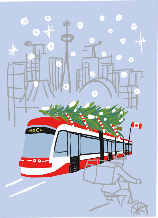 Toronto Holiday Streetcar Card