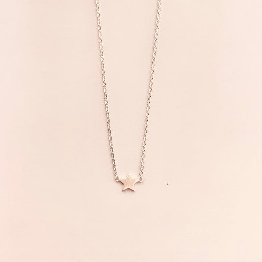 New Tiny Star Necklace Sterling Silver