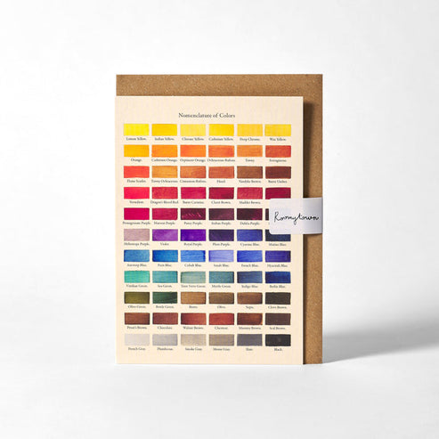 Nomenclature of Colour Greeting Card