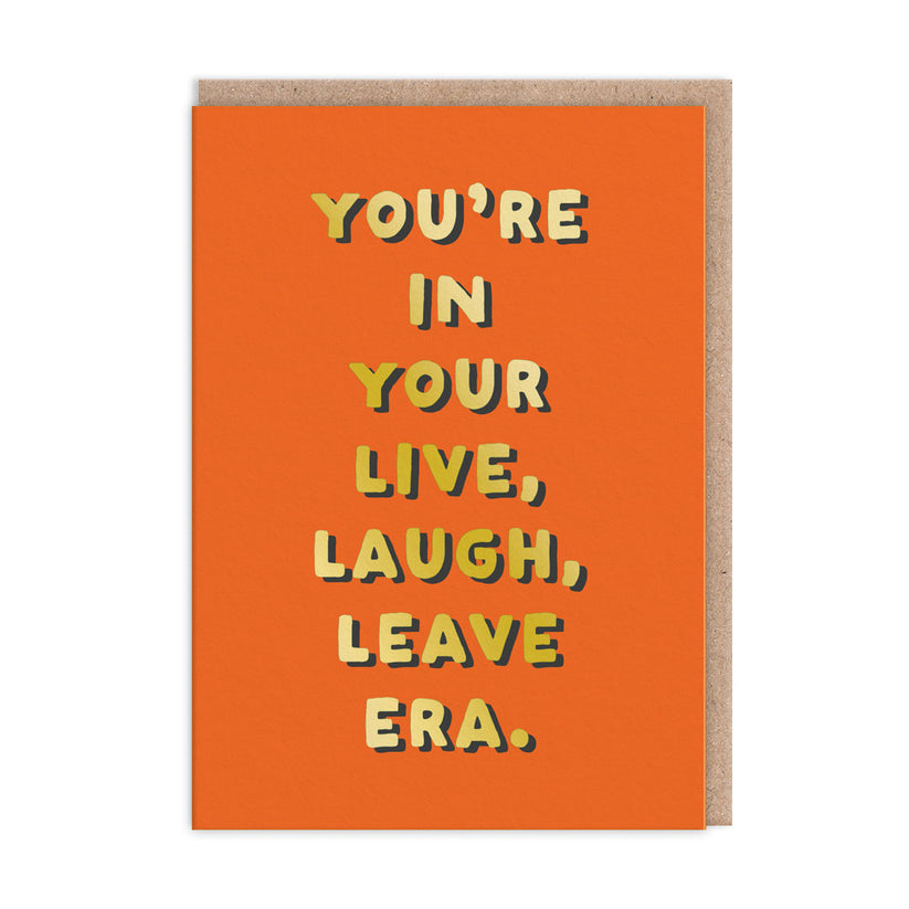 Leave Greeting Card