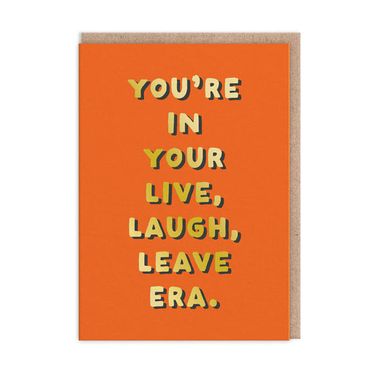 Leave Greeting Card