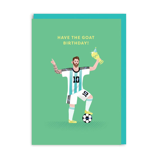 Messi Goat B'day Card