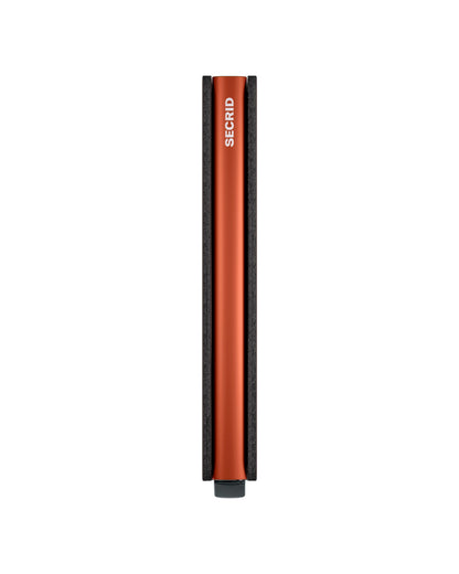 Slimwallet Matte Truffle & Orange