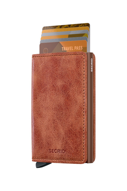 Slimwallet Vintage Cognac Brown