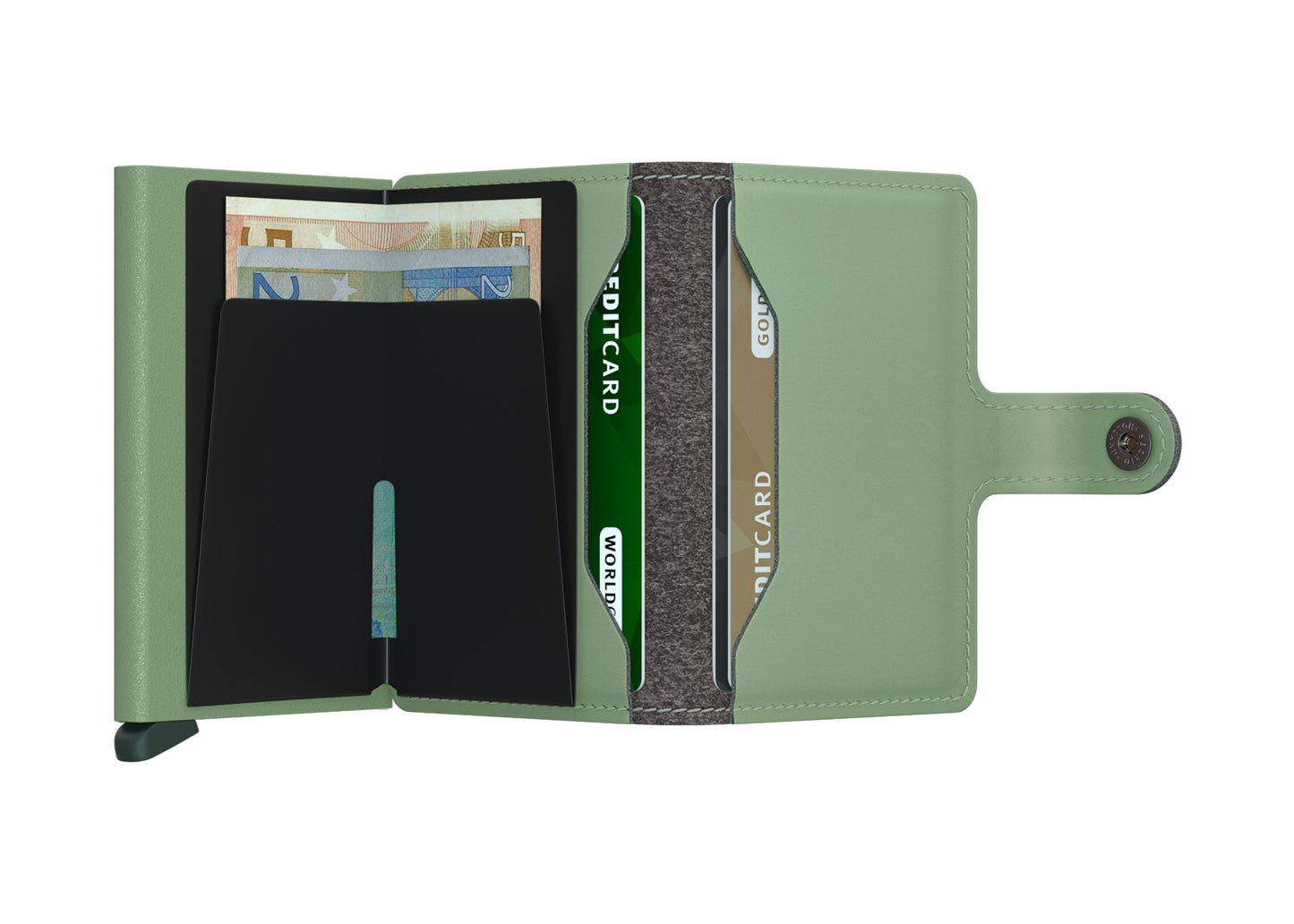 Miniwallet Yard Powder Pistachio (non-leather)