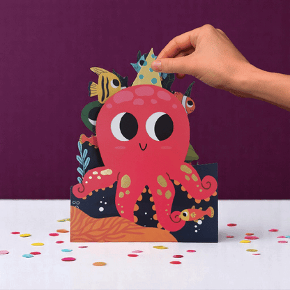 Octopus Interactive Birthday Card