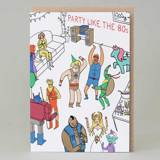 Party Like The 80S Card
