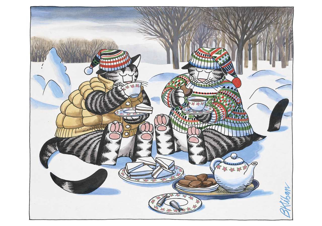 B. Kliban Cozy Teatime Holiday Boxed Cards