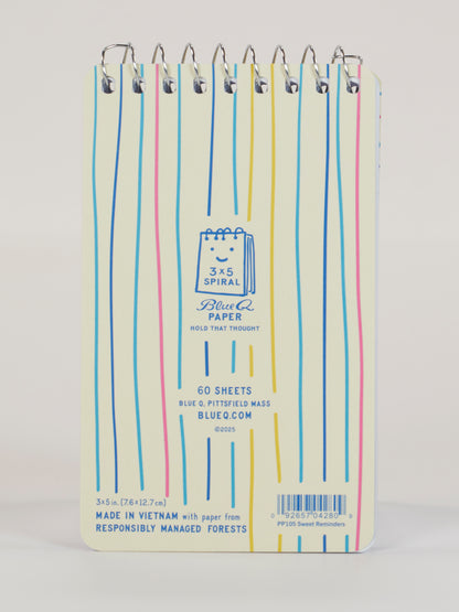 Sweet Reminders Spiral Notebook