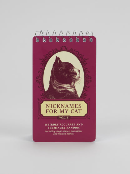 Nicknames For Cat Spiral Notebook