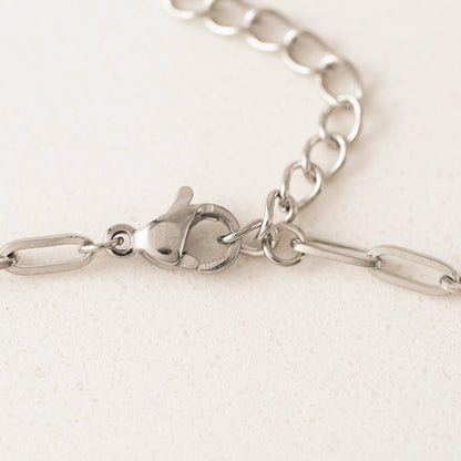 Paperclip Necklace Silver