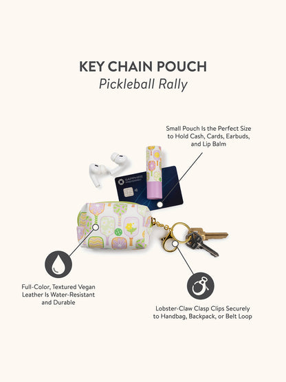 Pickleball Rally Keychain Pouch