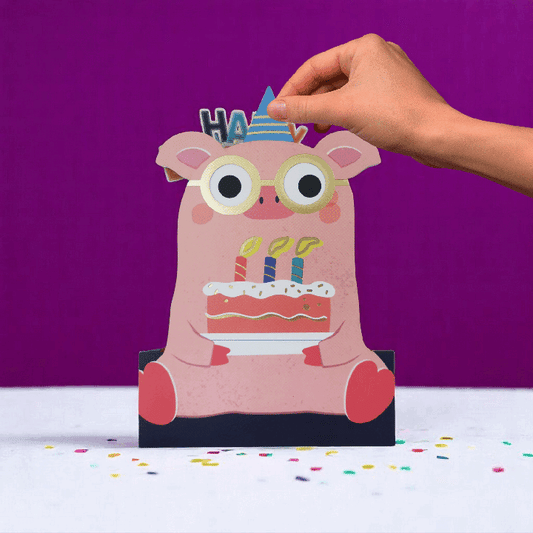 Pig Interactive Birthday Card