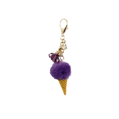 Plush Ice Cream Charm Light Purple