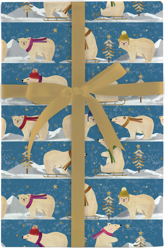 Polar Bear Playtime Roll Wrap