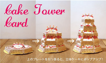 Pop-up 3D Happy Birthday Cake Tower Card