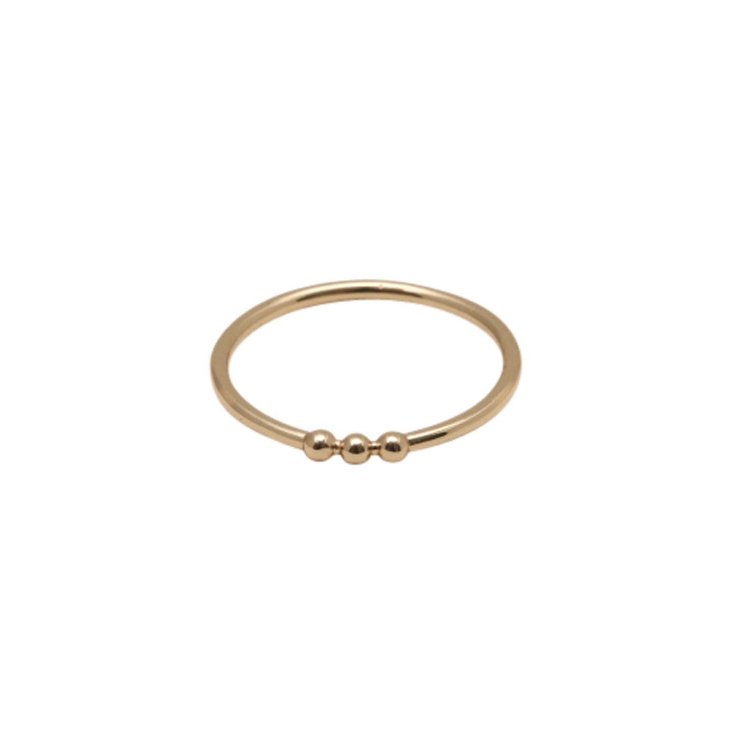 Dot, Dot, Dot Three Tiny Bubbles On Band Ring