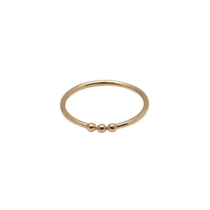 Dot, Dot, Dot Three Tiny Bubbles On Band Ring
