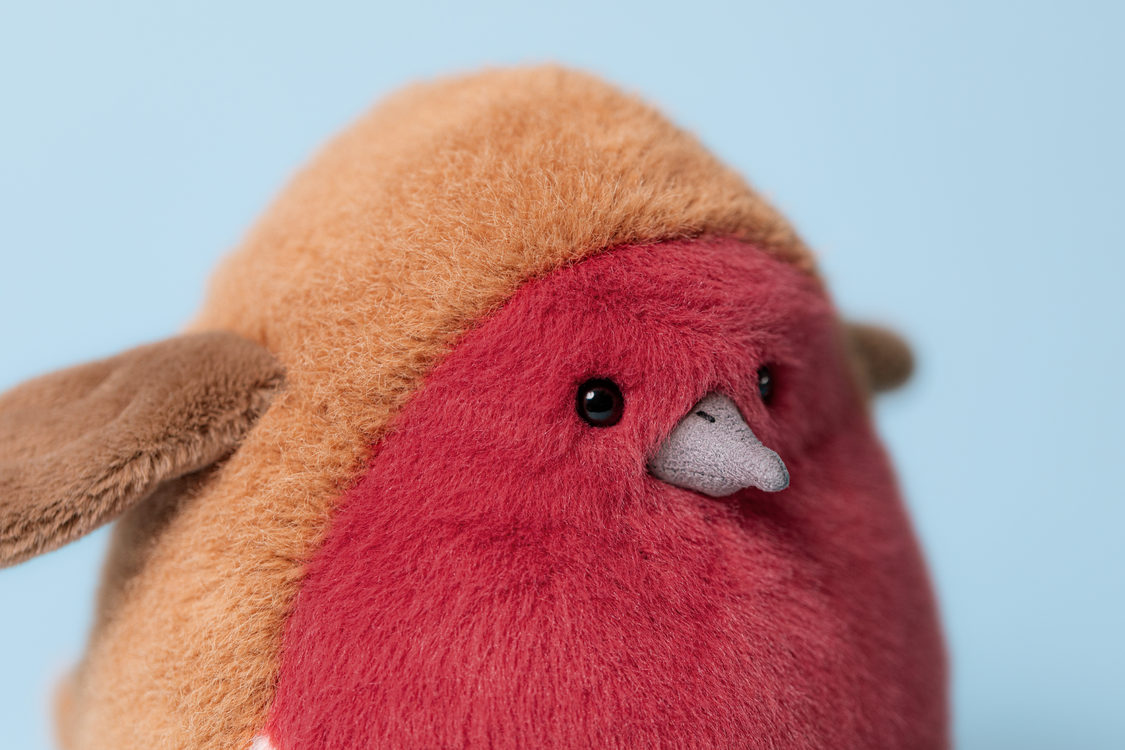 Plum Robin Plush Toy