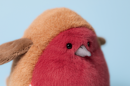 Plum Robin Plush Toy