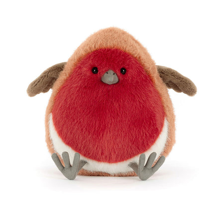 Plum Robin Plush Toy