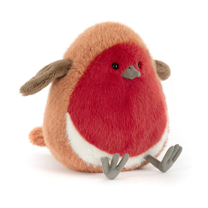 Plum Robin Plush Toy
