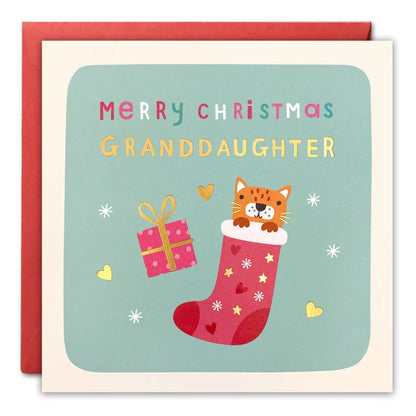 Merry Christmas Granddaughter Chrismas Card