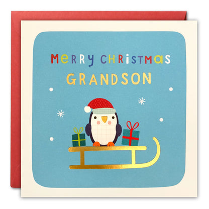 Merry Christmas Grandson Christmas Card