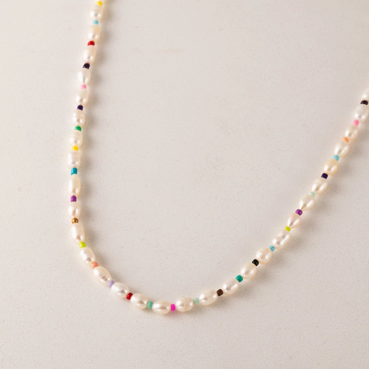Rainbow Pearl Necklace Pearl
