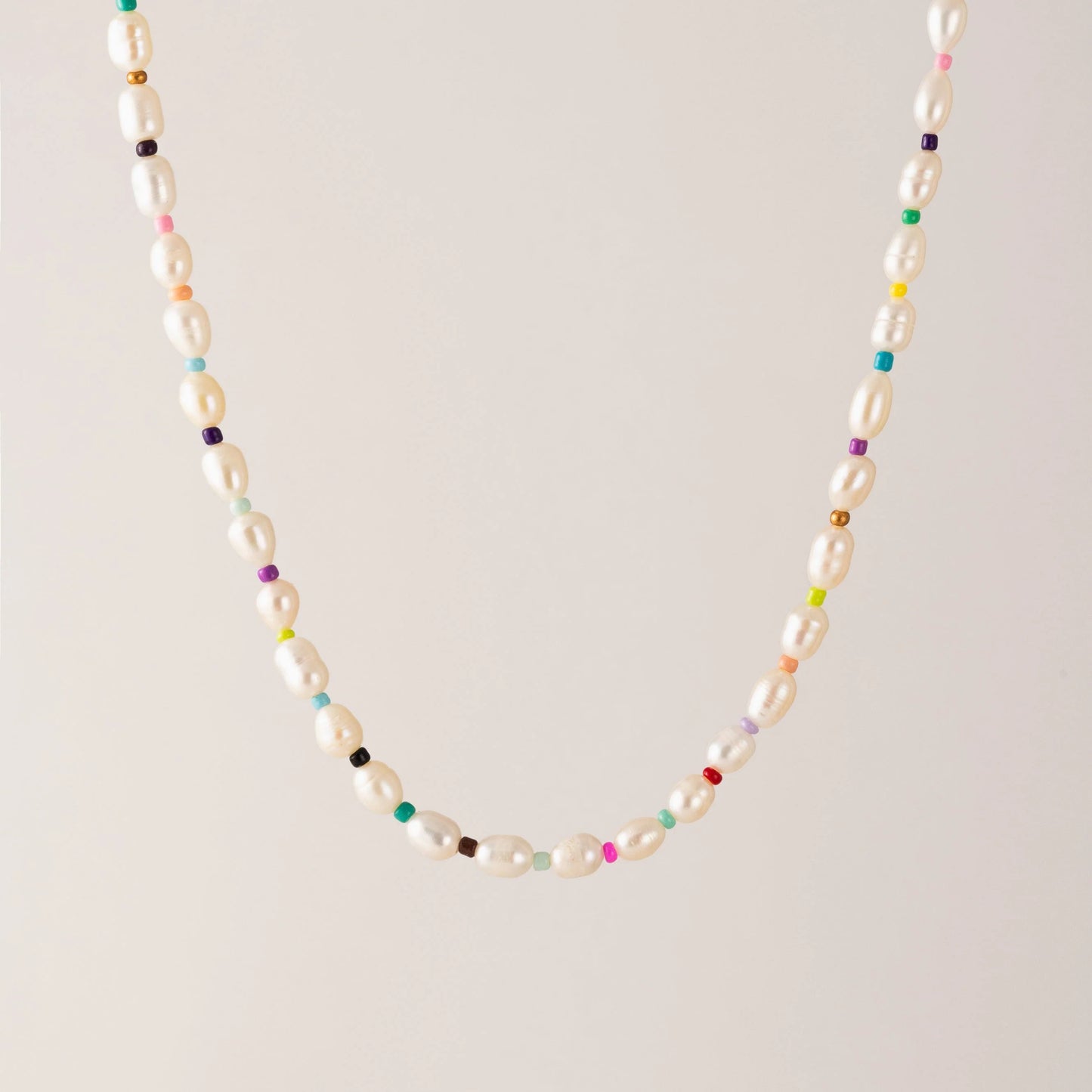 Rainbow Pearl Necklace Pearl