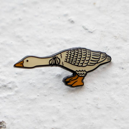 @1 Reaching Cute Goose Enamel Lapel Pin
