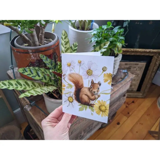 Red Squirrel Card