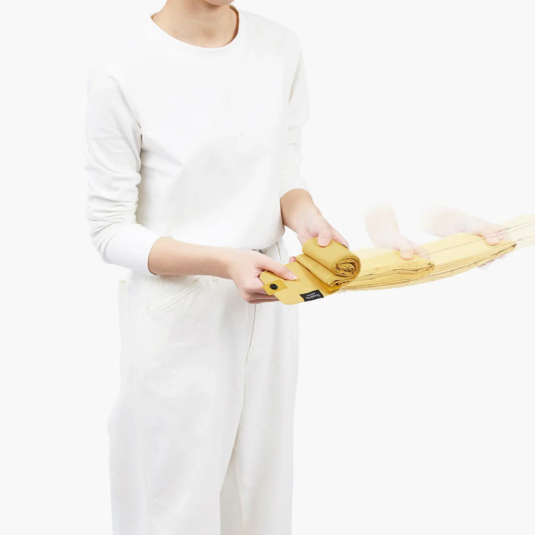 Shupatto Compact Reusable Bag Medium Karashi Mustard