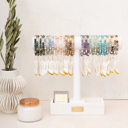 Intermix Stone Stacking Bracelet Aqua Terra