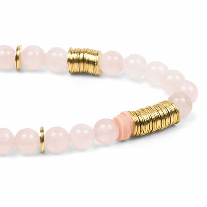 Intermix Stone Stacking Bracelet Rose Quartz