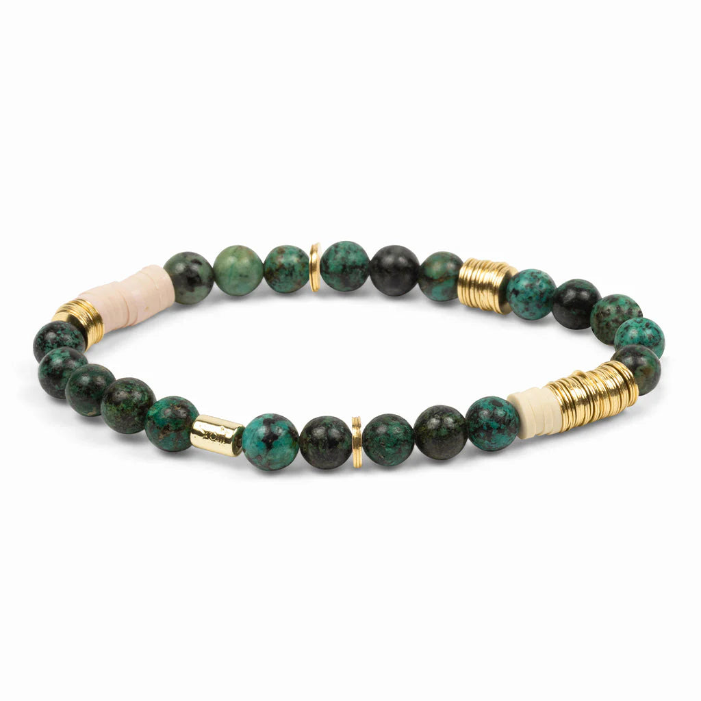 Intermix Stone Stacking Bracelet African Turquoi