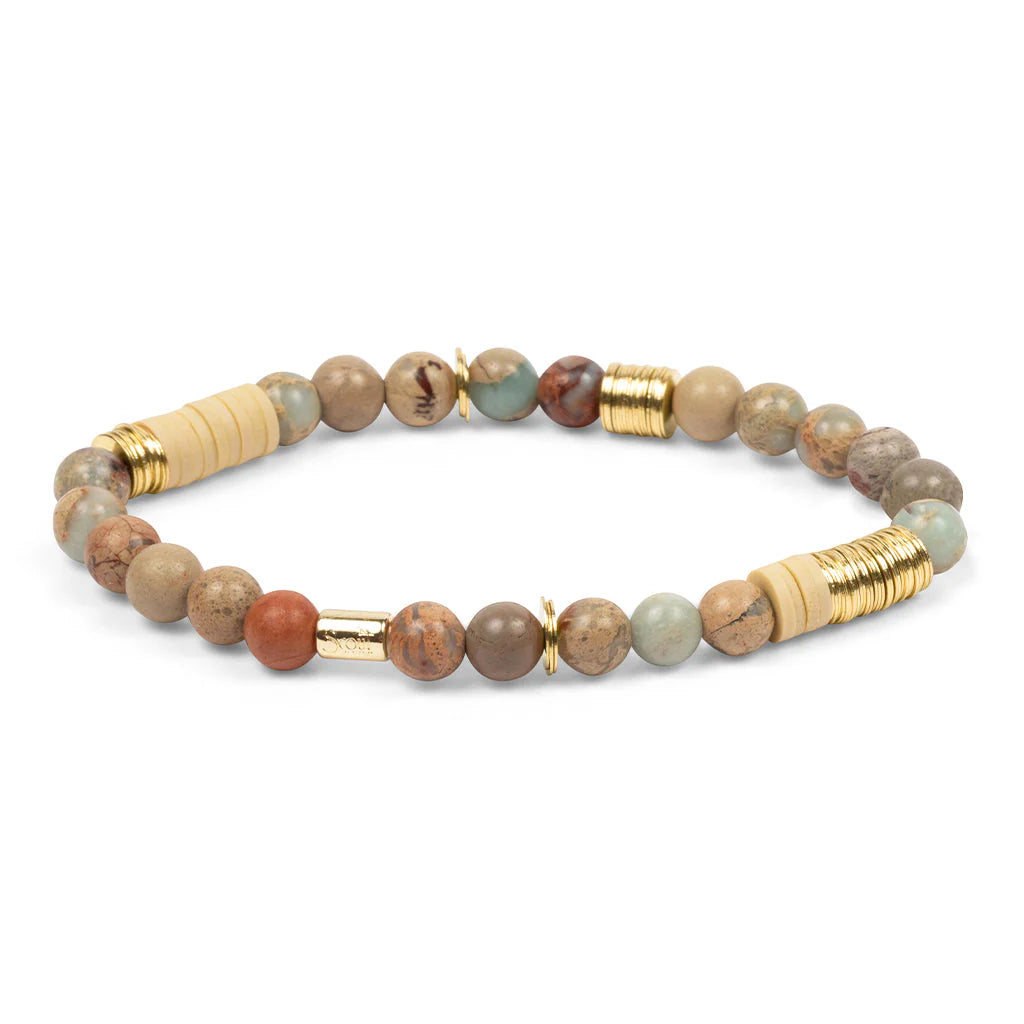 Intermix Stone Stacking Bracelet Aqua Terra