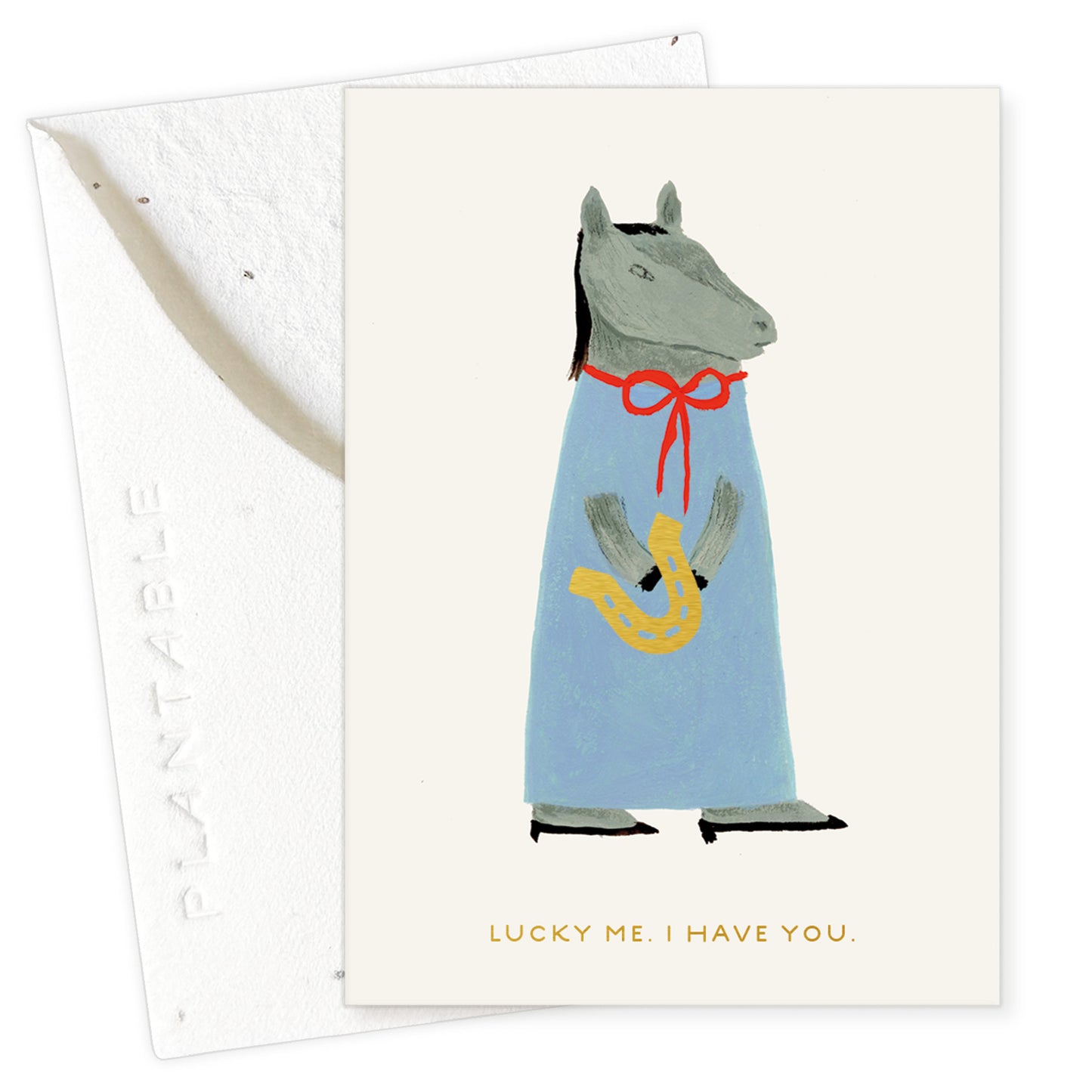 Lucky Horse Mini Greeting Card