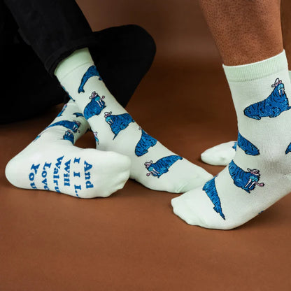 Men's Crew Socks And I Will Walrus Love You