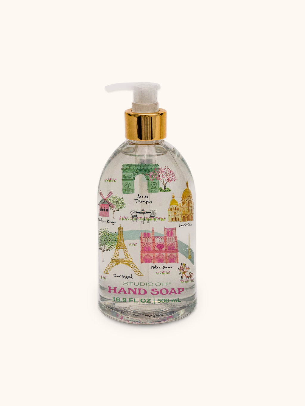 Sights of Paris Liquid Hand Soap with Decorative Insert