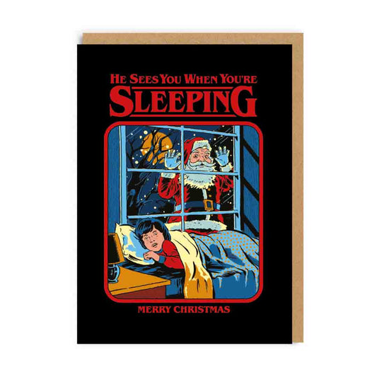 He Sees You When You're Sleeping Card