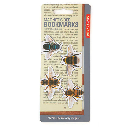 Bee Magnetic Bookmarks Set of 4