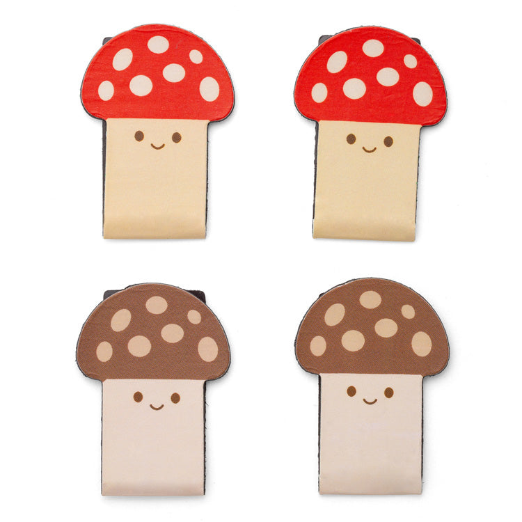 Mushroom Face Magnetic Bookmarks