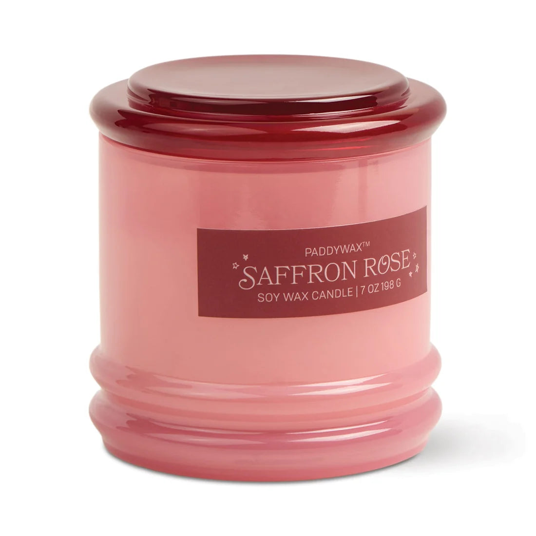 Stacked Candle Saffron Rose 7oz